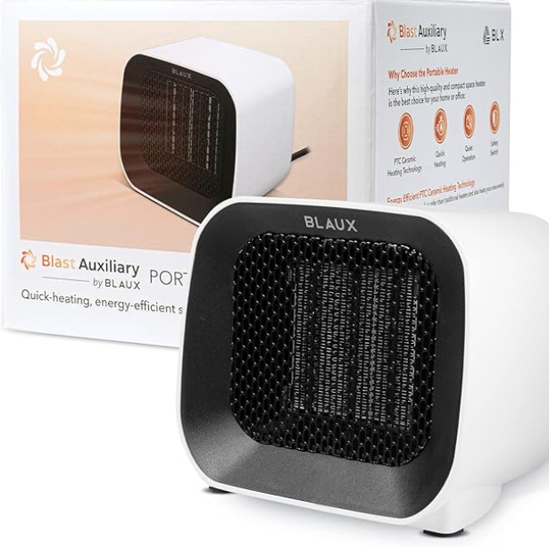 Blaux Heater 450W in and out its box